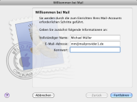 Schritt 1: Eingabe der persönlichen Informationen