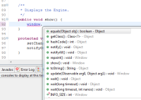 Quellcode-Vervollständigung in Eclipse