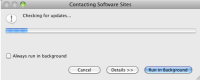 Update-Prüfung im Hintergrund in Eclipse